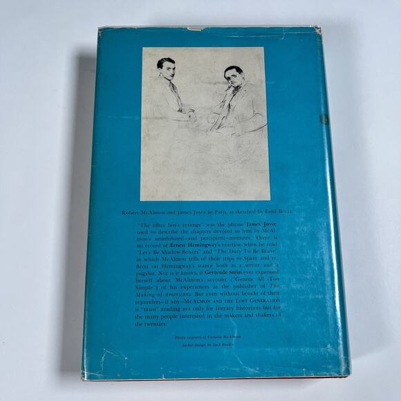 McAlmon and the Lost Generation: A Self Portrait Hardcover Book Joyce Hemingway - Picture 3 of 11